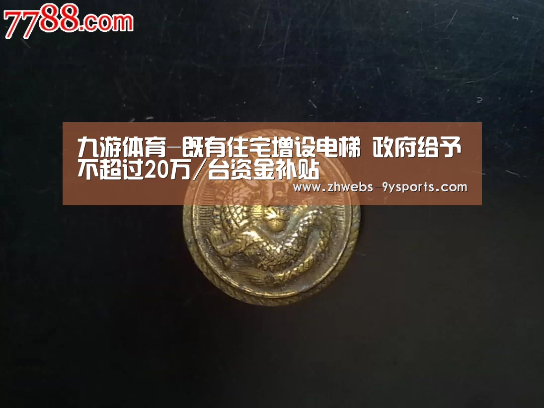 九游体育-既有住宅增设电梯 政府给予不超过20万/台资金补贴(图1) 九游体育